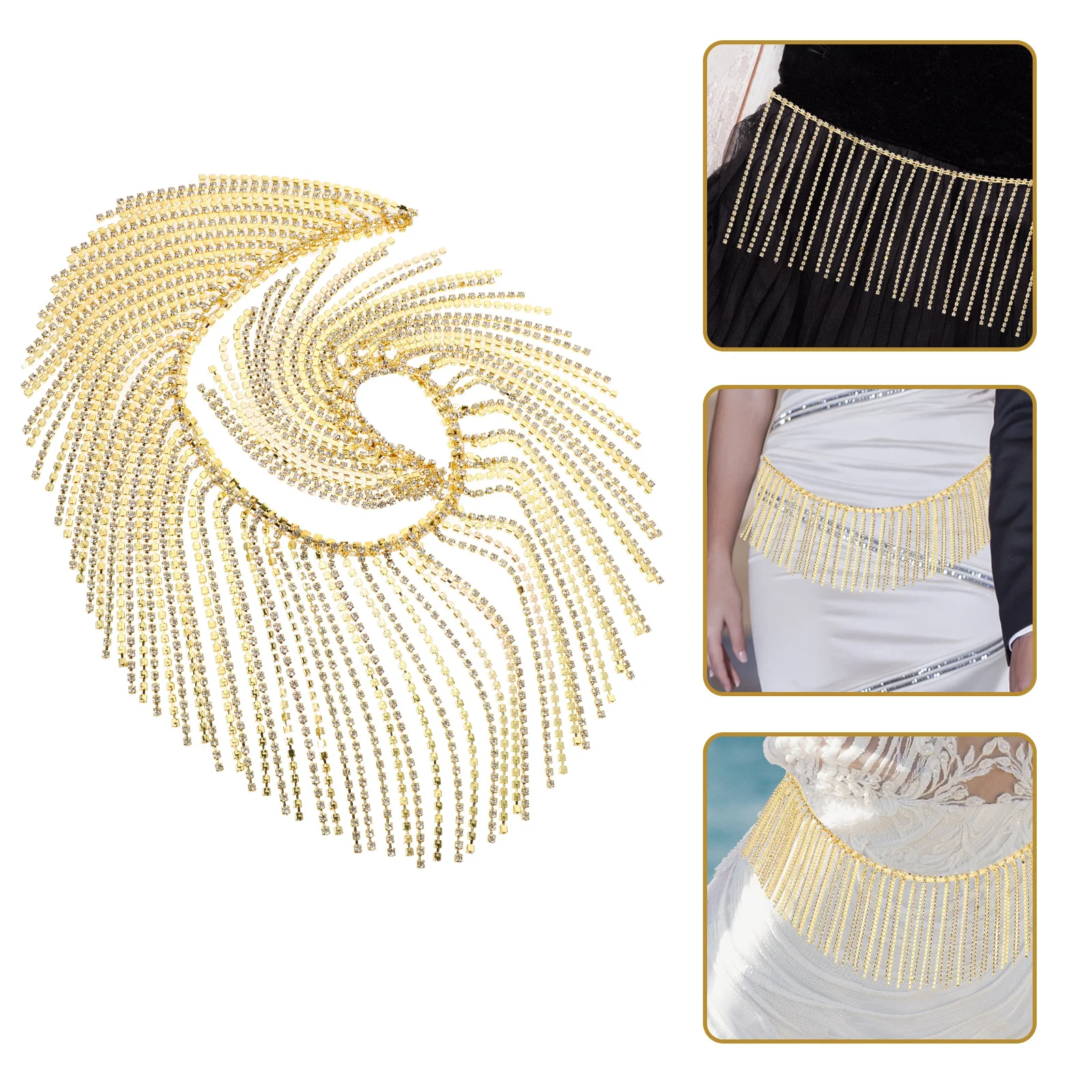 

Rhinestone Tassel Water Drill Chain For Crafts Diy Fringe Trim Clothing Accessories Crystal Claw Chain Decorative Ornament