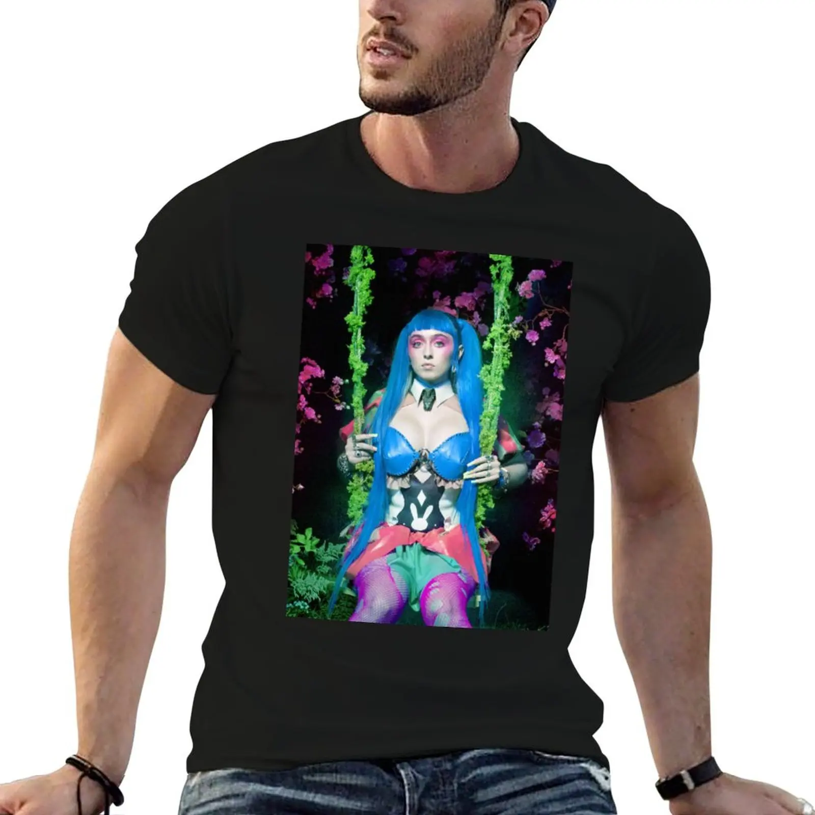 

t Ashnikko t oversize shirt T-Shirt man shirts anime luxury