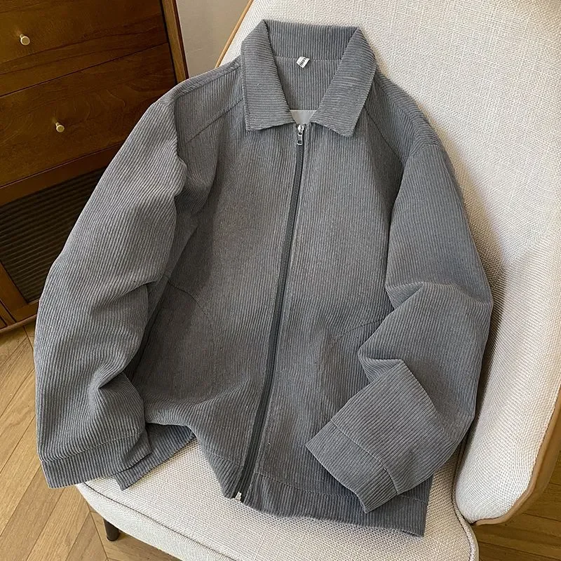 Spring Autumn Jackets Men's Baseball Uniforms Double Layer Loose Versatile Men's Popular Style
