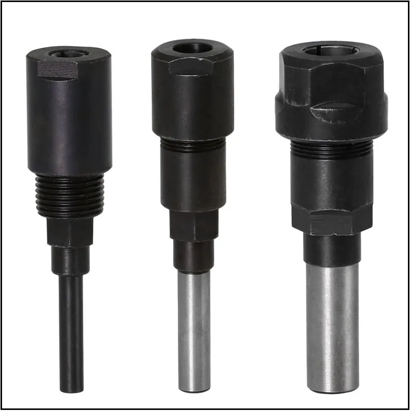 Router Bit Extension Rod, Collet Extension Shank for Wood Trimmer Engraving Machine Woodworking DIY Accessory