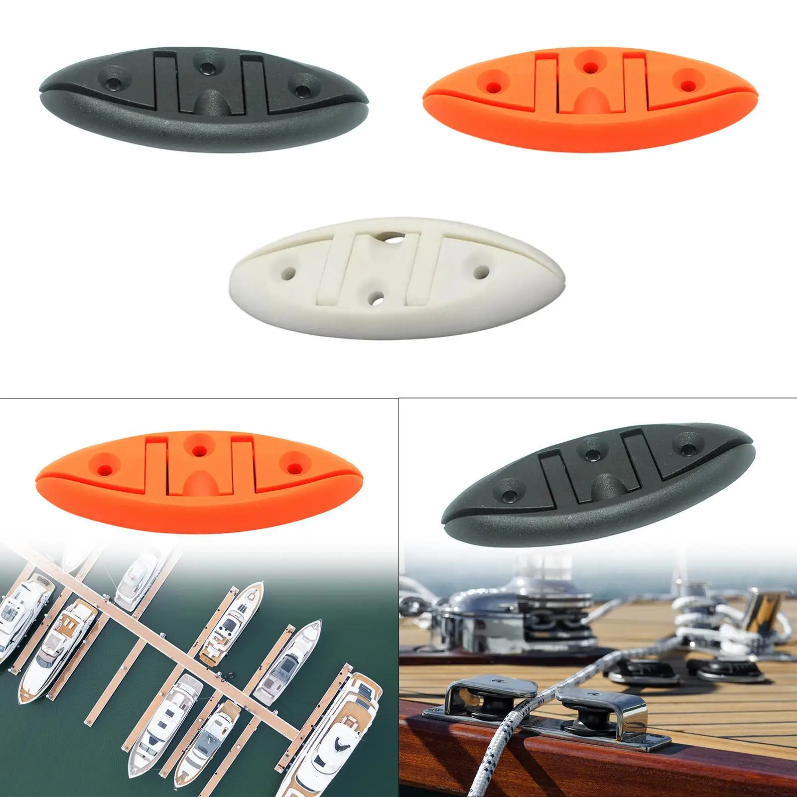 Portable Boat Folding Cleat 5 Inch Marine Nylon Dock Rope Cleat Professional Accessory for Canoe view 4