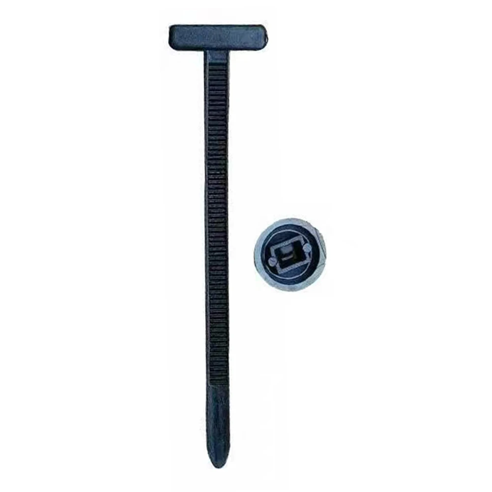 Self-Locking Nylon Zip Ties Holder with Pin & Button Design Plastic Cable Ties Fasteners Multipurpose for Indoor and Outdoor Use