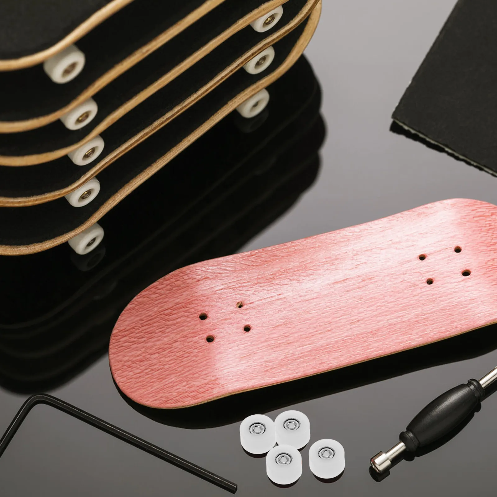 4Pcs Finger Skateboard Räder Langlebige Highspeed Lager Glatt Roll Mini Skateboard Zubehör Reparatur Teile