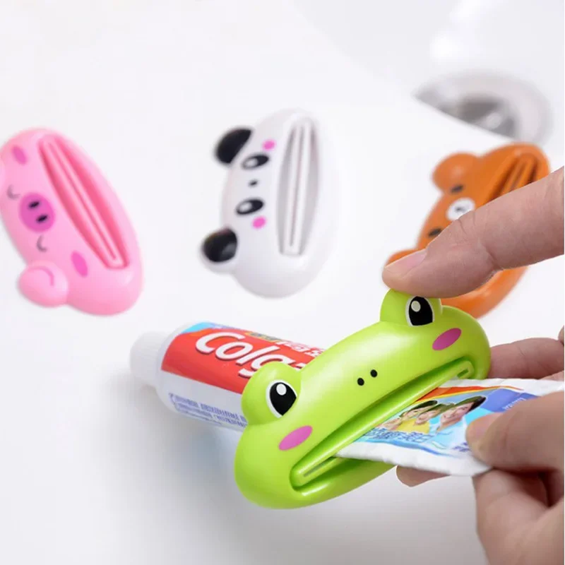 1 Pcs Toothpaste Squeezer Cartoon Animal Shaped Multi-Purpose Toothpaste Cream Squeezers Makeup Tube Squeezer Bathroom Organizer