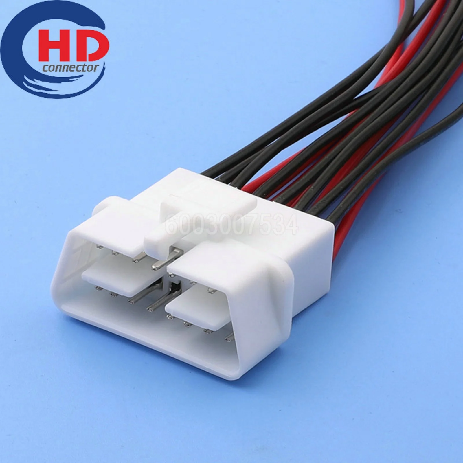 16 Pin Connector Unsealed Male Female Connectors Cable Plug Motorcycle Electrical Harnesses for 179631-1 90980-11665