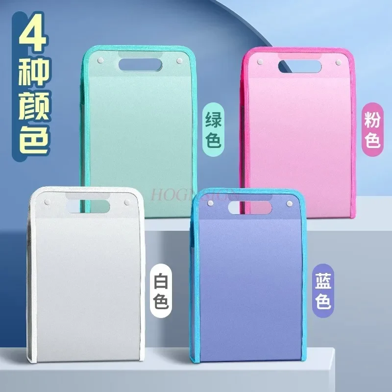 

A4 Handheld Folder Exam Paper Storage Bag Student Multi layer Large Capacity Organ Bag Subject Classification Exam Paper Clip