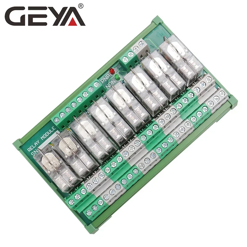 GEYA 2NG2R  2/4/8/16 Channel Relay Module 2NO 2NC 12V 24V AC & DC DPDT Relay for PLC Automation Project