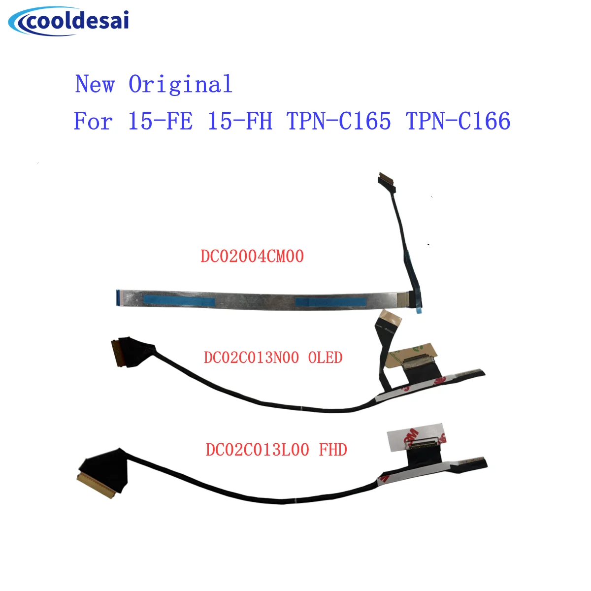 DC02C013L00/N00 DC02004CM00 For HP Envy 15-FE 15-FH TPN-C165/C166 Laptop Video Screen LCD LED Display Ribbon Camera Flex Cable