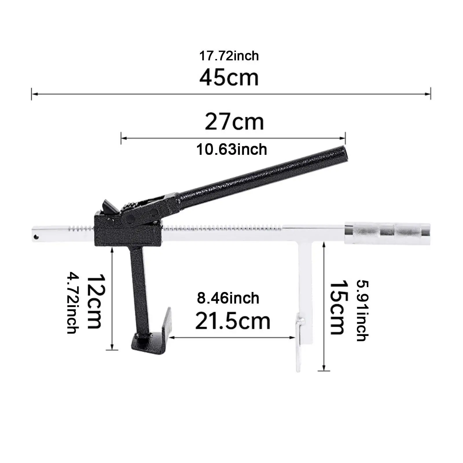 Manual Tire Change Kit Steel Tire Bead Breaker Bar Expander Insert Tool for Cars Trucks and Motorcycles