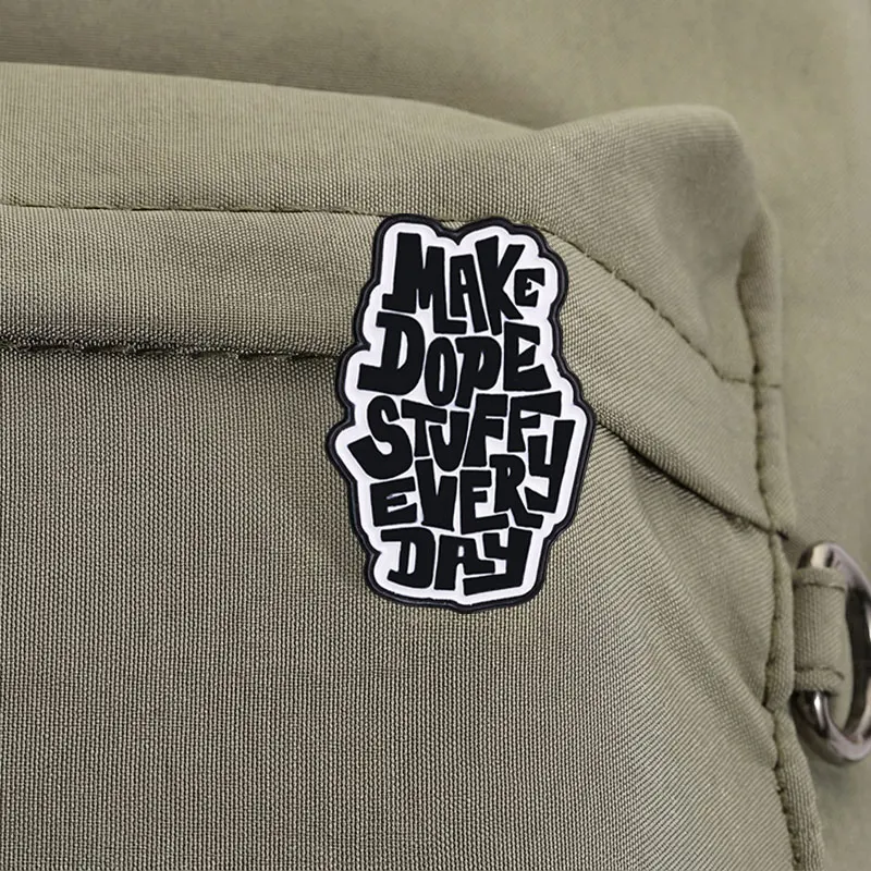 Make Dope Stuff Every Day Emaille-Pins im Retro-Stil mit Motivationszitaten, Broschen für Kleidung, Taschen, Schmuck, Deko, Anstecknadeln, Geschenke – Detail 6