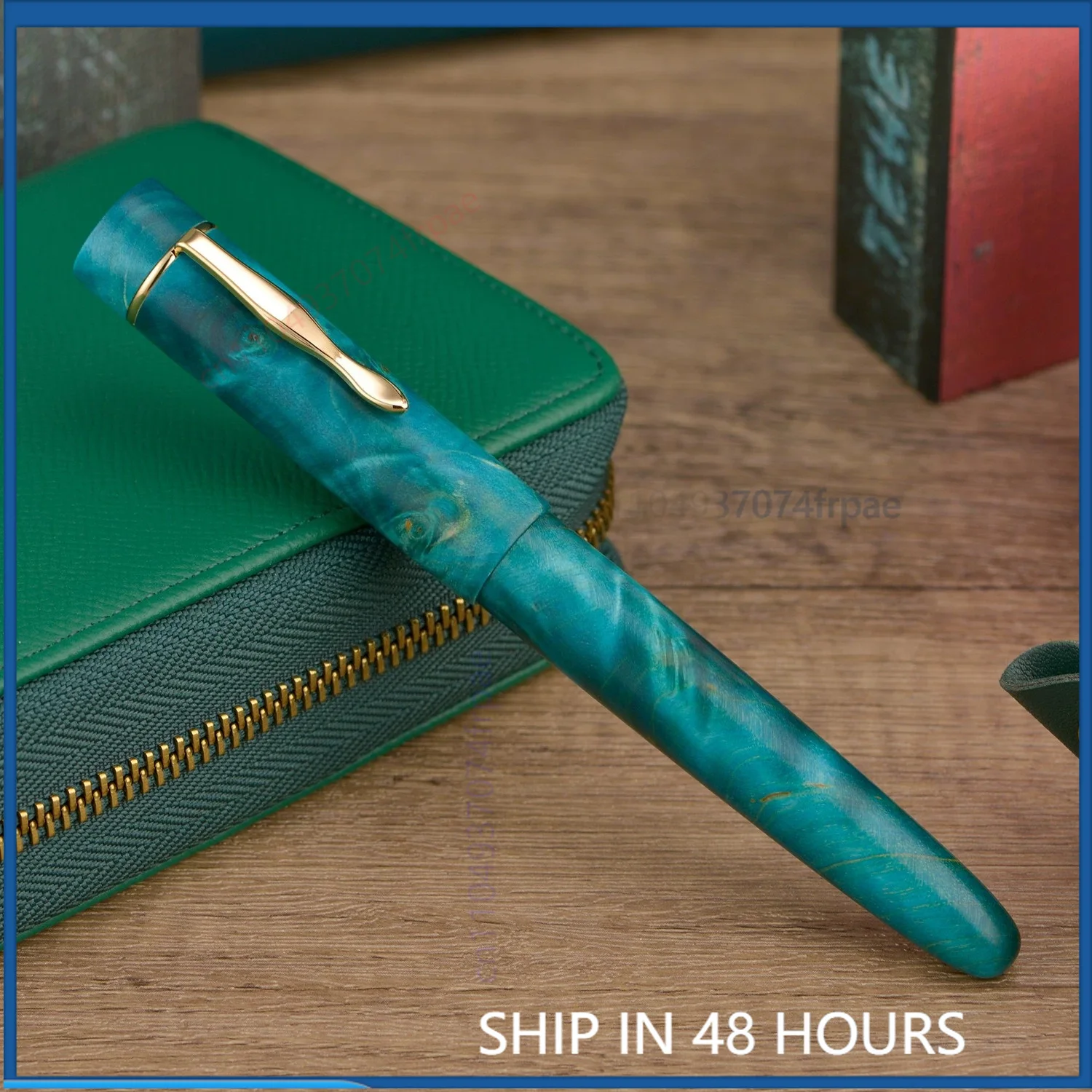 For Asvine C2000 Stabilized Wood Fountain Pen Size 8 #40 Nib Vintage Luxury Writing Pen For Calligraphy Collection Gift