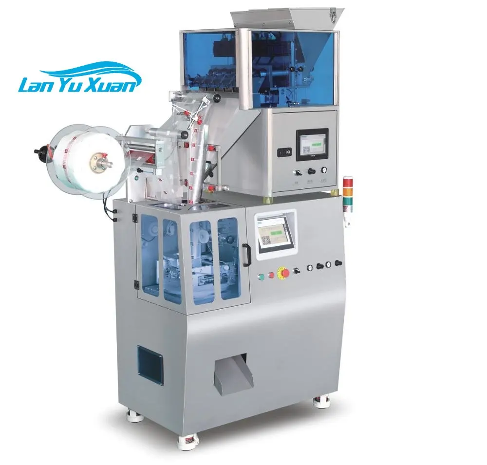 Ultrasonic Sealing Cutting Fully Automatic Pyramid Tea Bag Packing Machine