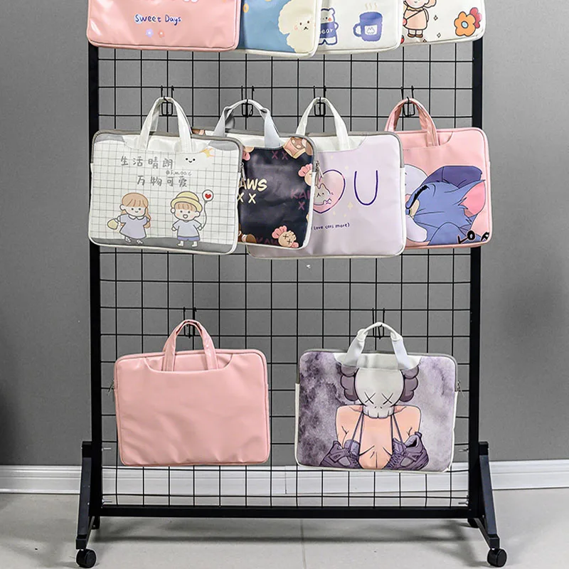 1PCS 60x120cm Easy install Metal Grill pegboard rack kindergarten display panel shelf organizer goods shelves with floor stands