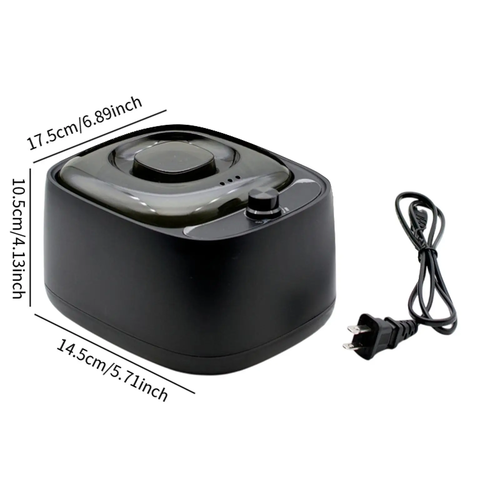 Chauffe-cire électrique professionnel pour hommes et femmes, Machine chauffante avec couvercle transparent, Pot chauffant