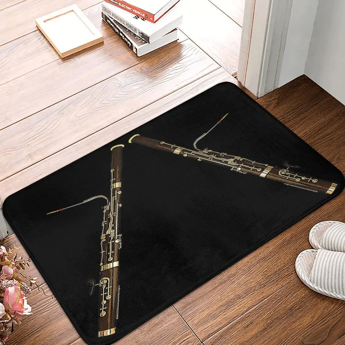 Bassoon Or The Old Grandfather Anti-slip Doormat Floor Mat Cushion Carpet Rug for Kitchen Home Bathroom Living room Footpad Mats