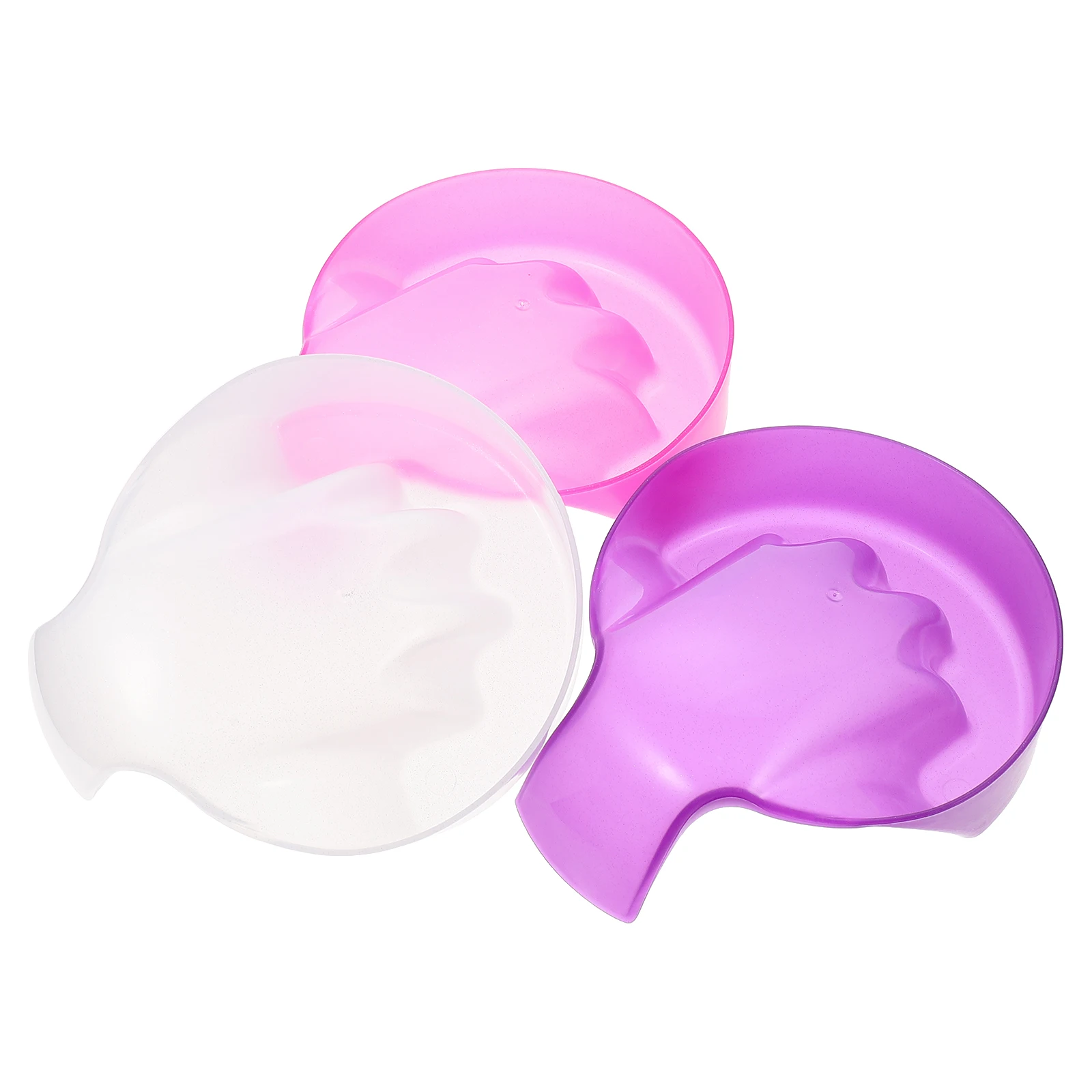 

3pcs Nail Soaking Bowl Manicure Spa Tools Hand Bowls Polishing Trays Dappen Dish Random Color Soften Dead Skin