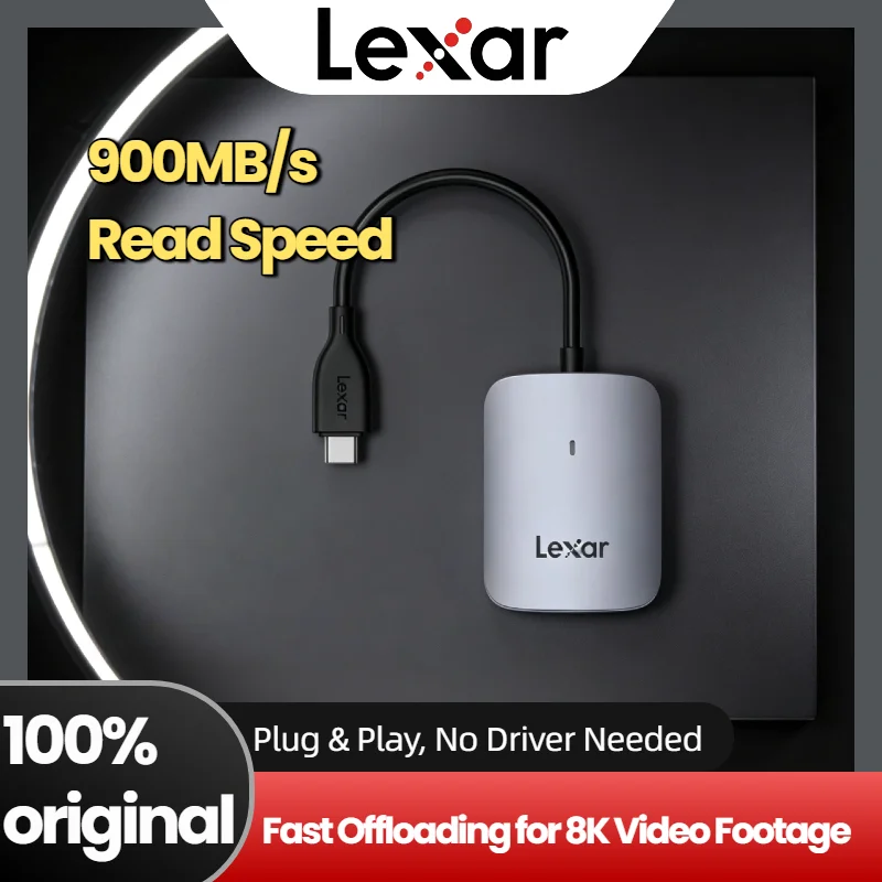 lexar純正cfexpress-type-aカードリーダー-usb-32-gen-2-type-c-aメモリカード-cfe-aカードリーダー-最大10gbps-8k動画対応