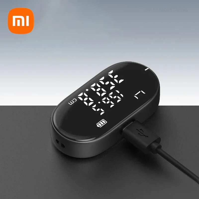 Xiaomi Duka Régua Eletrônica Ferramenta Rangefinder Portátil Recarregável tipo de Rolo Fita Métrica de Alta Precisão Atuman q2