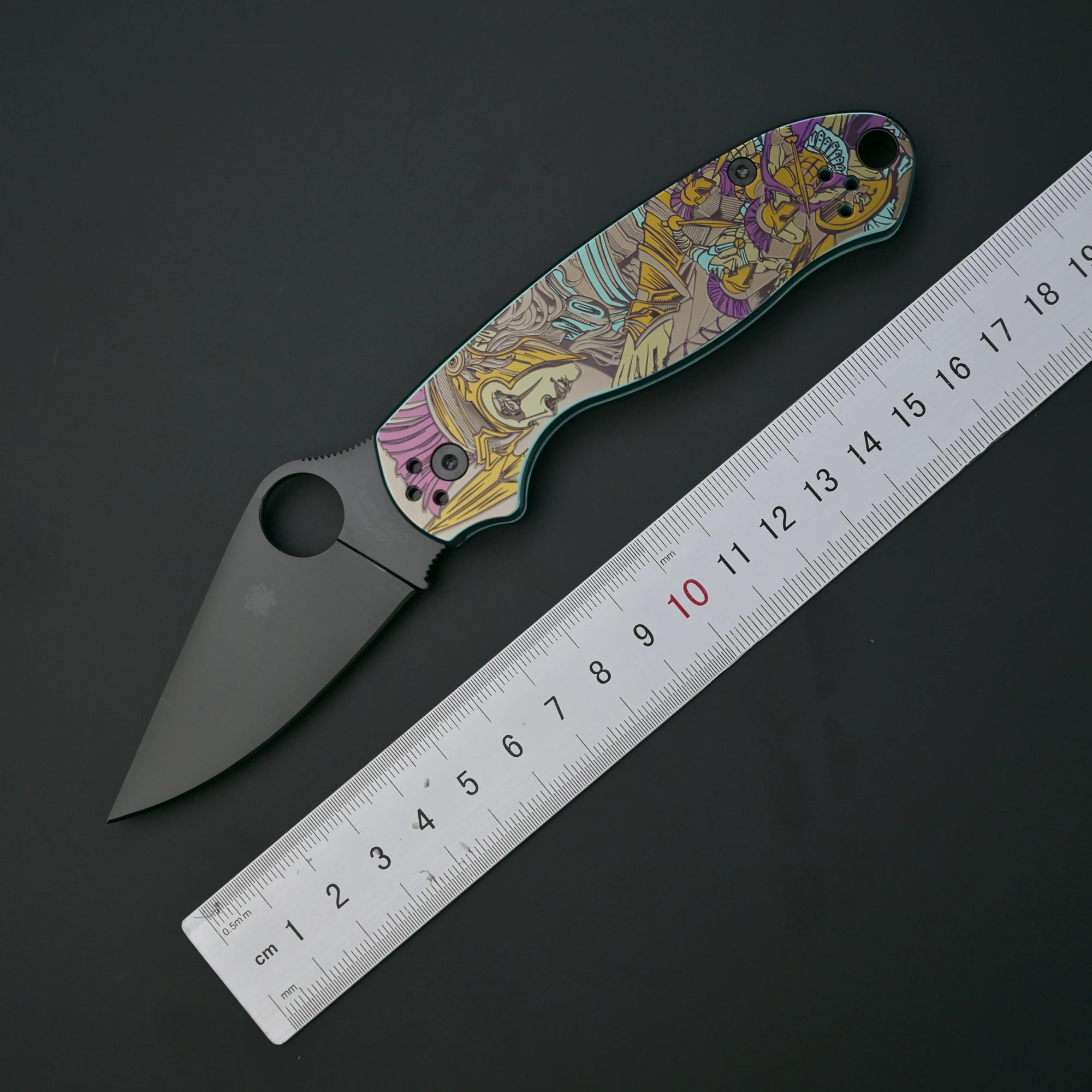 

【Spartan-PLUS】 Spider C223 High Hardness Sharp CPM-S30V Steel Titanium Alloy Fruit Knife Pocket Knife