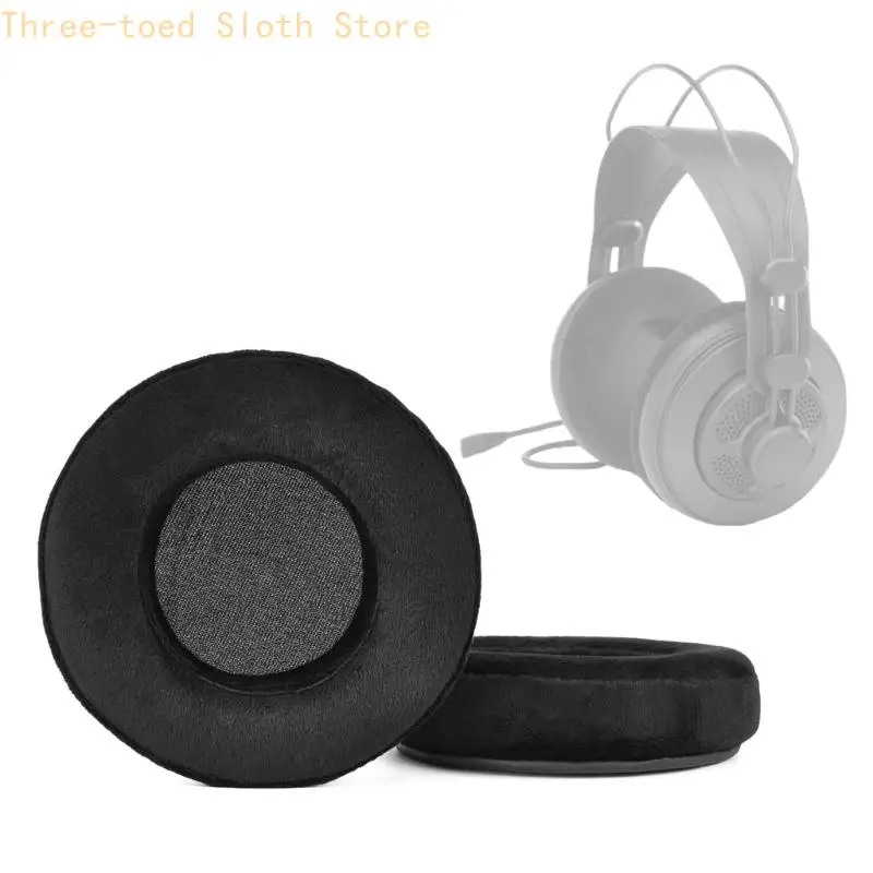 105 mm Kopfhörer-Ohrpolster für Technologies SR850 SR950, Ersatz-Ohrpolster aus schwarzem Velours für Heimmusik, Gaming und E74A – Detail 10