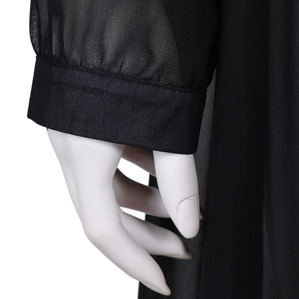 عباءة الشريرة الساحرة Elphaba التأثيرية باللون الأسود الشفاف زي الرأس الفيلم الشريرة لملابس تنكرية جيدة ملابس فانتازيا للهالوين #6