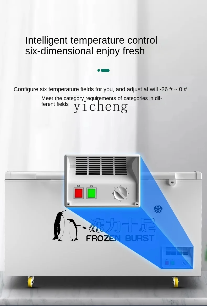 Tqh Freezer Commercial Large Capacity Fresh-Keeping Frozen Dual-Use Horizontal Refrigerator Refrigerated Display Cabinet