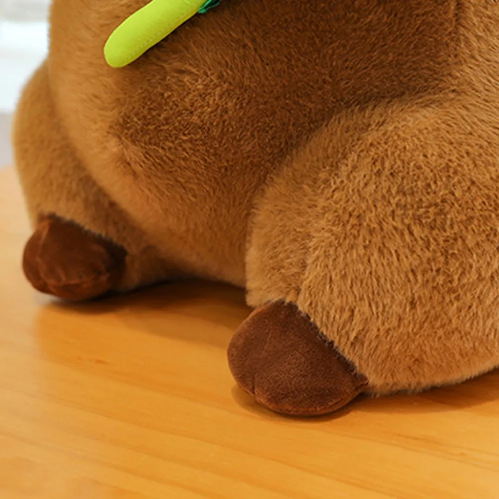 

Animals Doll Fluffy Flower Capybara Plush Toy Brown Soft Capybara Plush Doll Animal Cute Capybara Stuffed Doll Christmas Gift