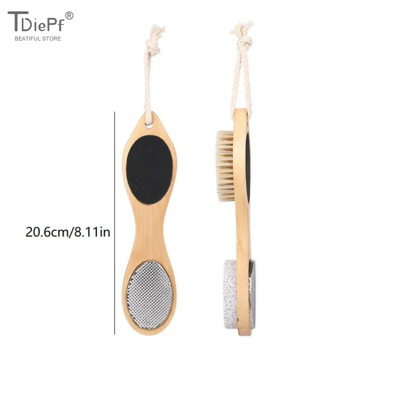1/2PCS 4-in-1 Foot File Callus Remover Foot Care Tool Foot Pumice Stone Dead Skin Remover Brush Cuticles Nails  Foot Care Tool