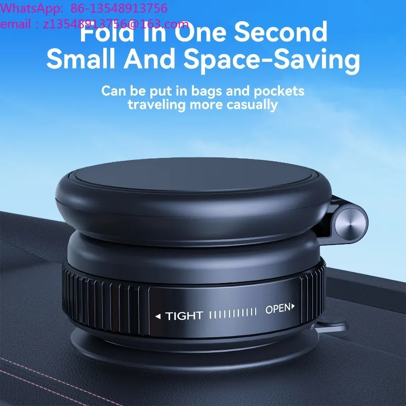 New powerful vacuum suction cup car mobile phone holder telescopic folding magnetic mobile phone holder
