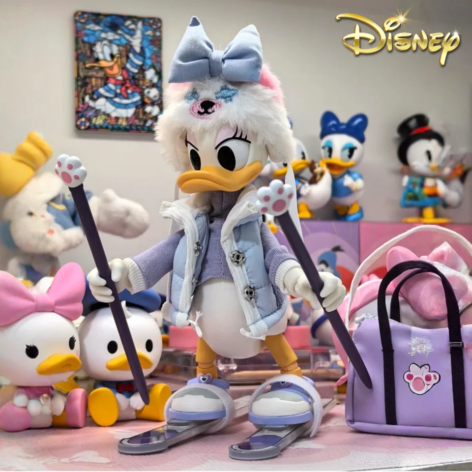 

Фигурка Disney Mickey Mouse Snow Board Club Series-Goofy Donald Duck, аниме-модель, декоративная игрушка для детей, подарок