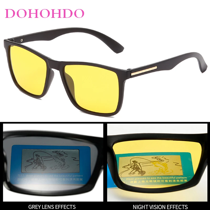 

Vintage Night Vision Polarized Sunglasses Men Women Brand Designer Driving Sports Anti-Glare Sun Glases UV400 Polarized Goggles