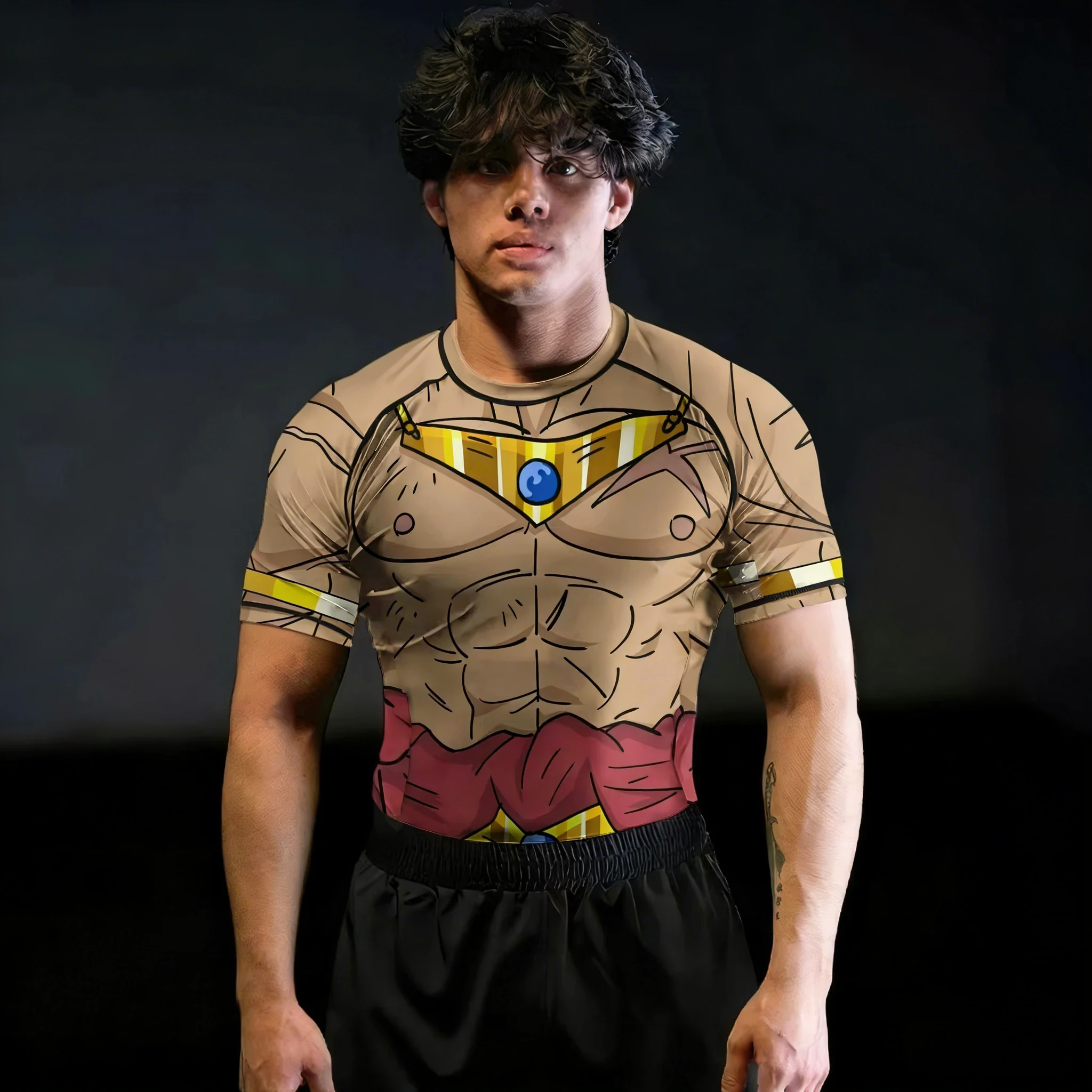 2026 Sommer Dragon Ball Retro Fitness T-Shirt Herren Oversize 3D-Druck Kurzarm Familien-Unisex Kinder-Sportshirt