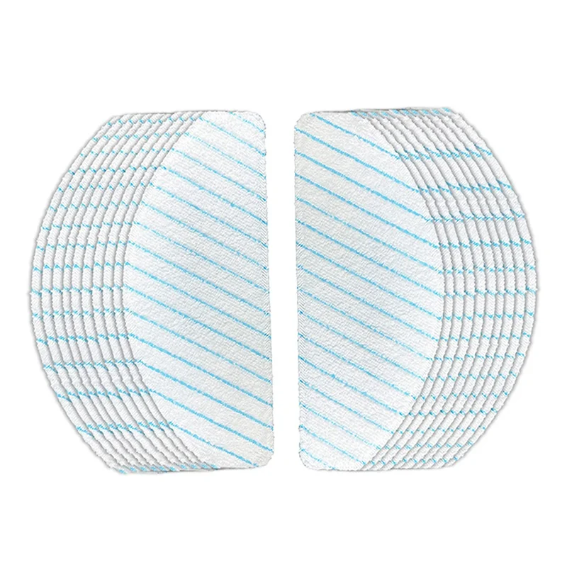 ABKR-100PCS لـ Ecovacs Deebot Ozmo T8 T8 +/ T8 AIVI T9 AIVI / N8 Pro/ N8 Pro + جهاز آلي لتنظيف الأتربة أجزاء وسادات الممسحة القابل للتصرف