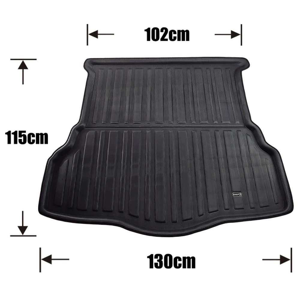 Rear Trunk Boot Mat For Ford Fusion Mondeo 2013 2014 2015 2016 2017 2018 2019 Cargo Liner Floor Tray Carpet Mud Pad Protector