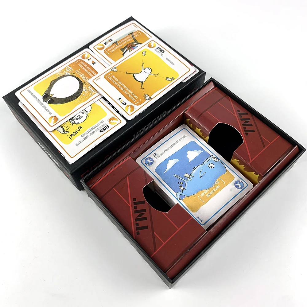 EK English Bomb Cat Leisure Party Game Multiplayer Interactive Cards Game Friends Party Games Family Entertainment Card image 2
