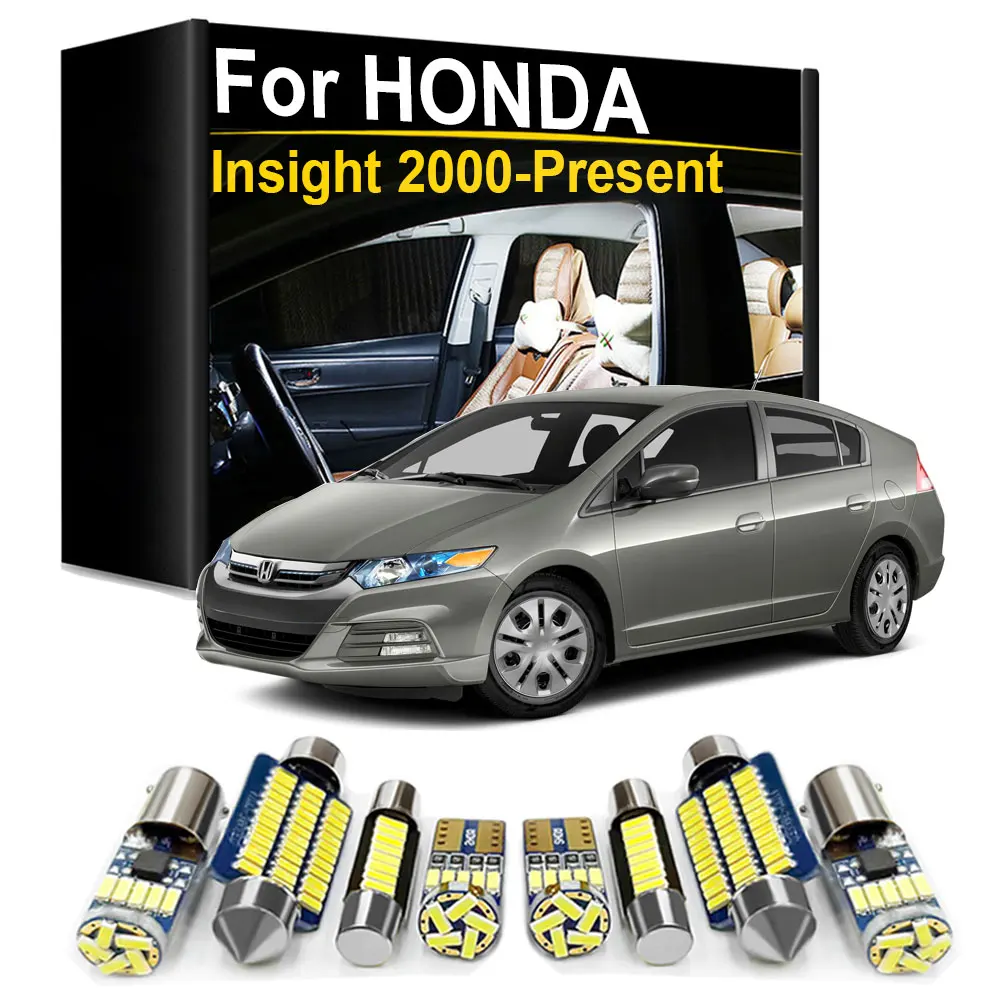 Interior LED Light Kit Canbus For Honda Insight 2000- 2011 2012 2013 2014 2015 2016 2017 2018 2019 2020 2021 2022 2023 2024 2025