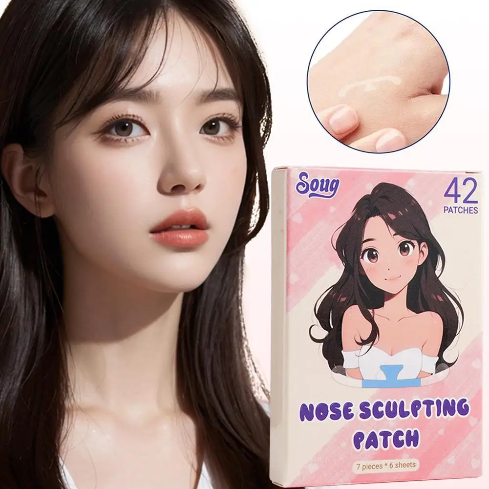 

Soug 42pcs/box Shrinking Nose Wing Stickers Invisible Irritating Gentle Patches And Non Party Waterproof Tools Makeup Beaut P6J3