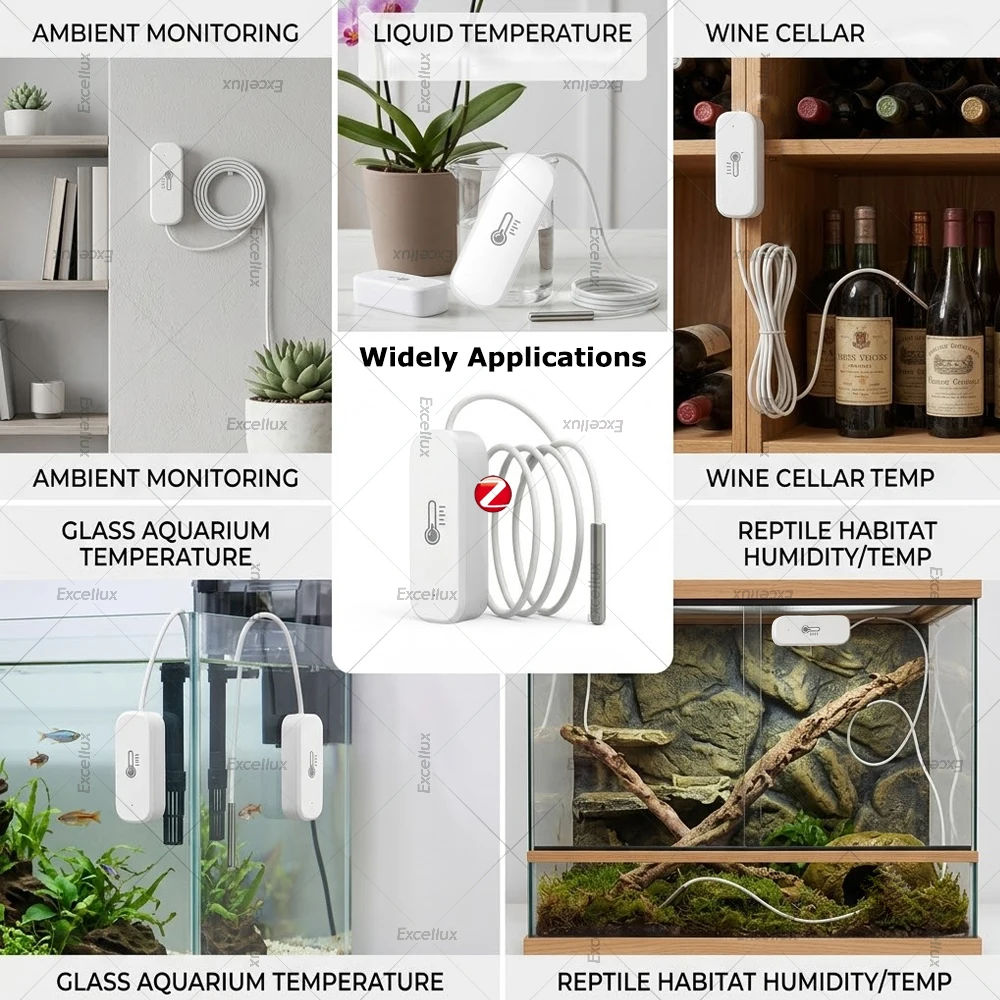 Zigbee Temperatur- und Feuchtigkeitssensor mit optionalem Temperaturfühler, 7-in-1 Wasserqualitätsmonitor, TDS EC Salzgehalt SG-Messgerät, kompatibel mit Z2M – Detail 10
