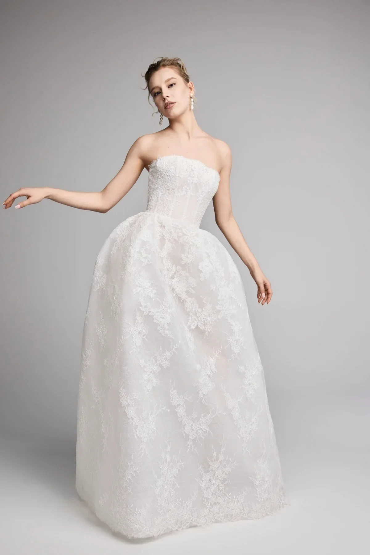 Vestido De Noiva Princesa Vestidos Feminino Elegante Para Casamento Encaje A Line Wedding Dress White For Bride Sencillo Civil