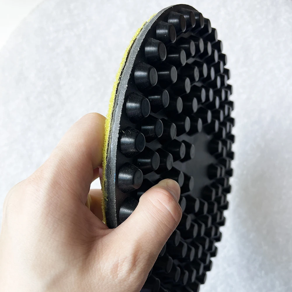 Almofada de polimento de piso de resina preta diamante de 8 polegadas 200 mm para moagem de granito de mármore e piso de concreto