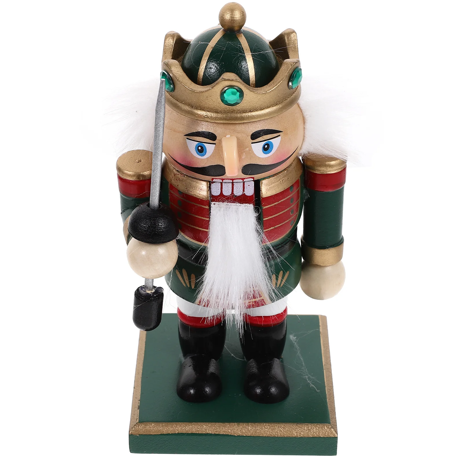 

Christmas Nutcracker Soldier Decoration Bright Wooden Craft Holiday Ornament for Xmas Party Home Decor Festive Nutcracker Figure