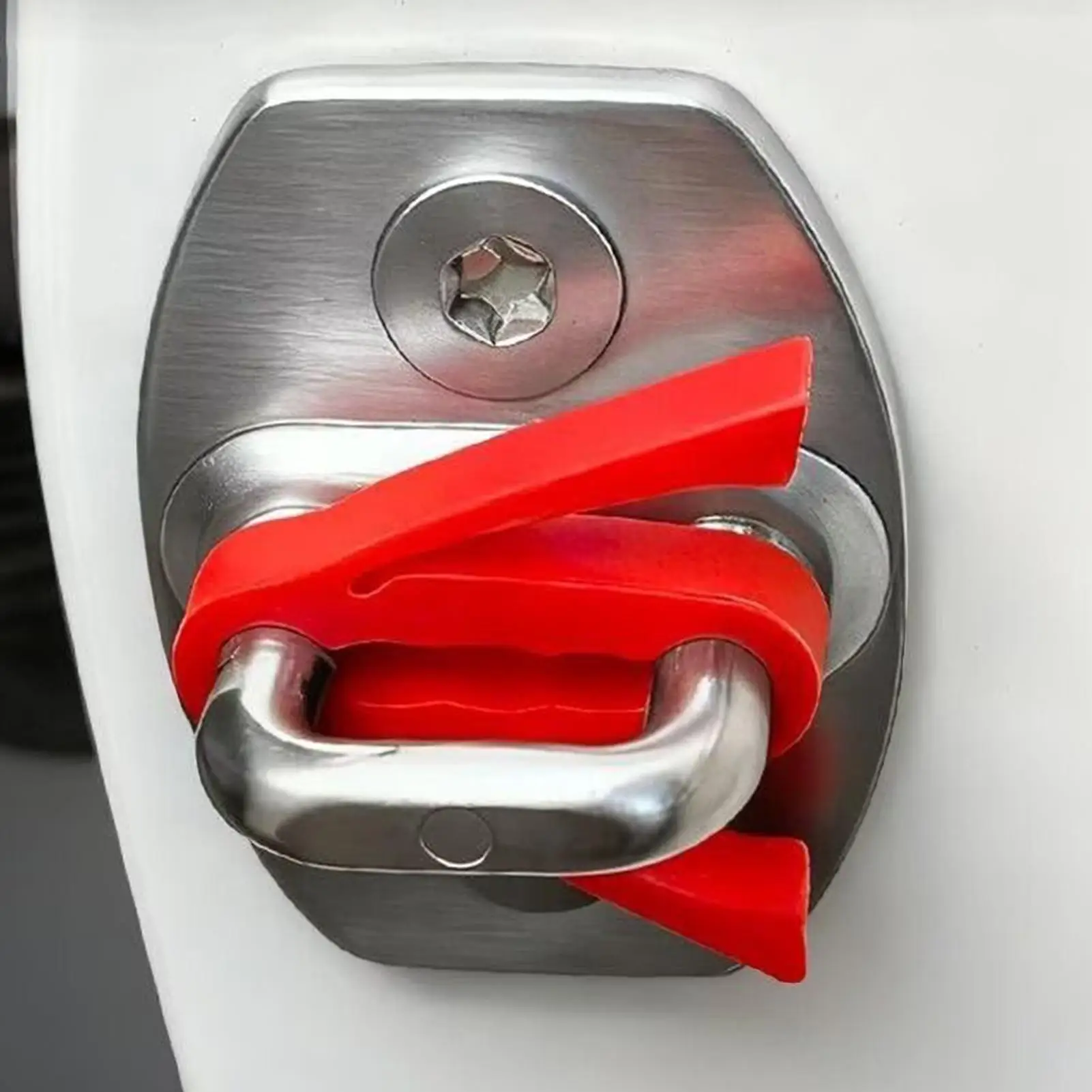 4pcs/set Silicone Auto Door Lock Protection Cover Shock Absorption Pad Noise Reduction Car Door Latch Protective Cover For Suv