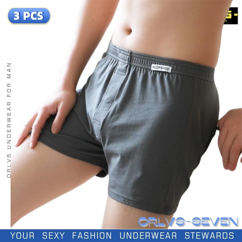 

1/3 PCS Men's Cotton Loose Boxer Shorts Soft Moisture-Wicking Jersey Underwear Plus Size Lounge Summer Stretch Sleep Arrow Pant