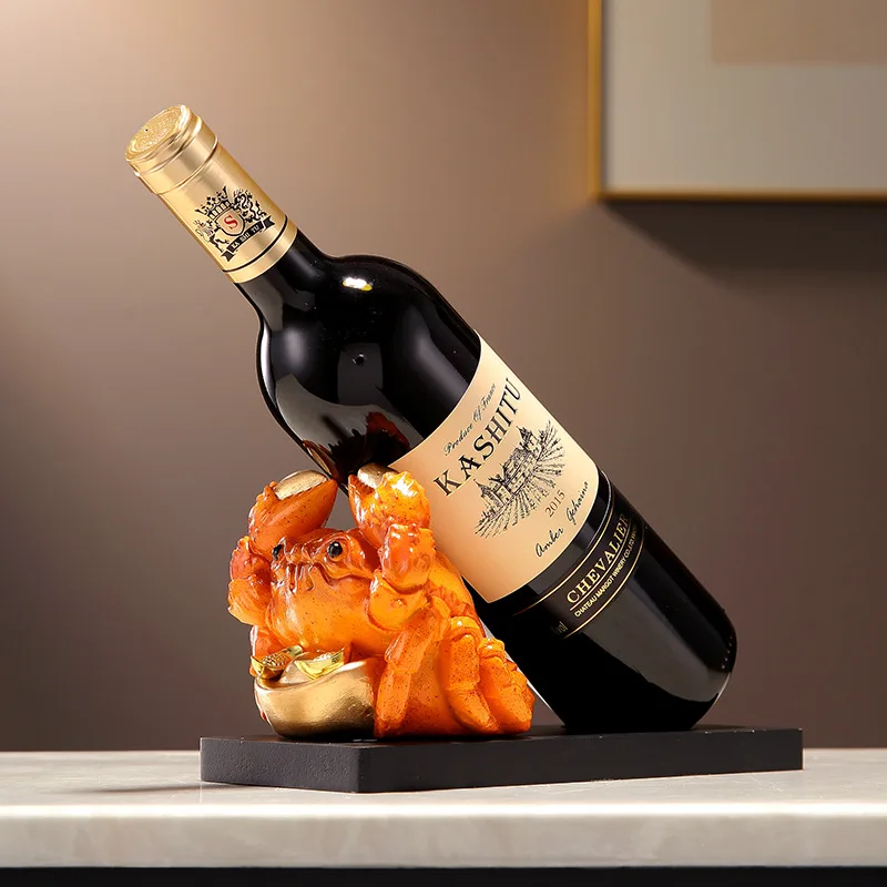 Chinese Style Light Luxury Persimmon Shaped Red Wine Rack Single Bottle Holder For Living Room Tv Cabinet Wine Cabinet Home Deco