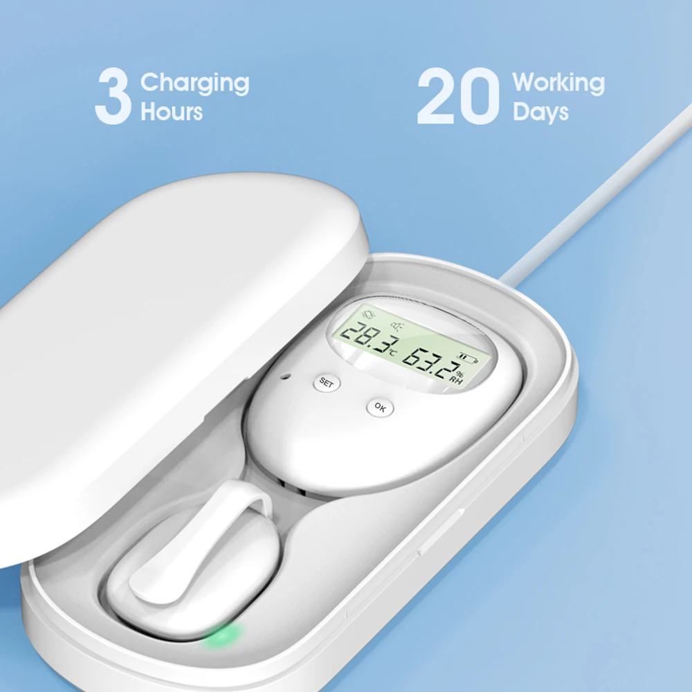 Wireless Baby Bedwetting Alarm Pee Alarm with Separate Receiver & Transmitter for Boys Grils Kids Potty Training Elder Care