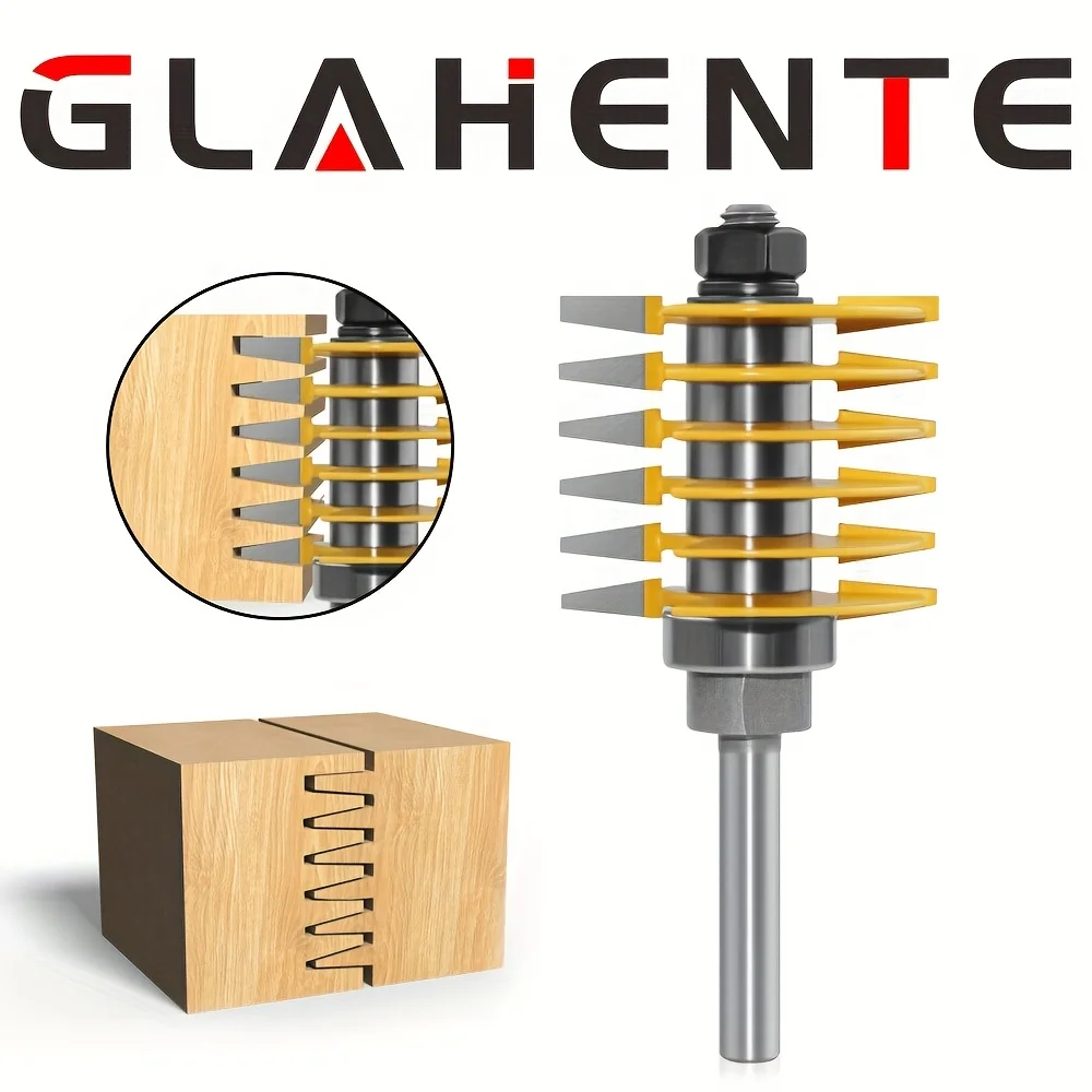 

‌ Фреза с хвостовиком 8 мм, 2 зубца, регулируемая фреза с пальцевым шарниром - резак для шипов для деревообрабатывающих инструментов ‌