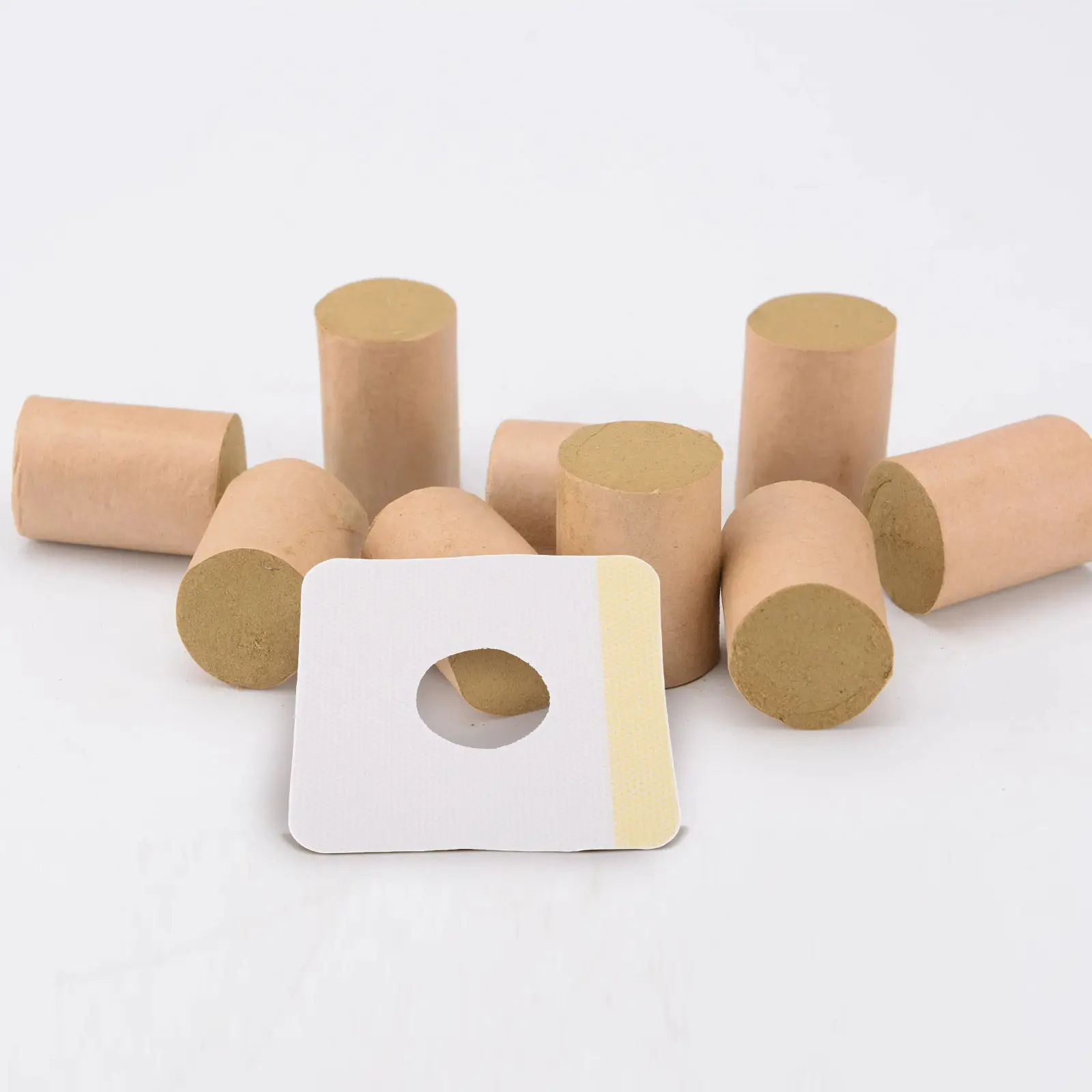 

100pcs Moxibustion Fixing Patch Non-woven 7cm Plaster Acupoint Hole Self Adhesive Stickers Smokeless Box Patches Health Care
