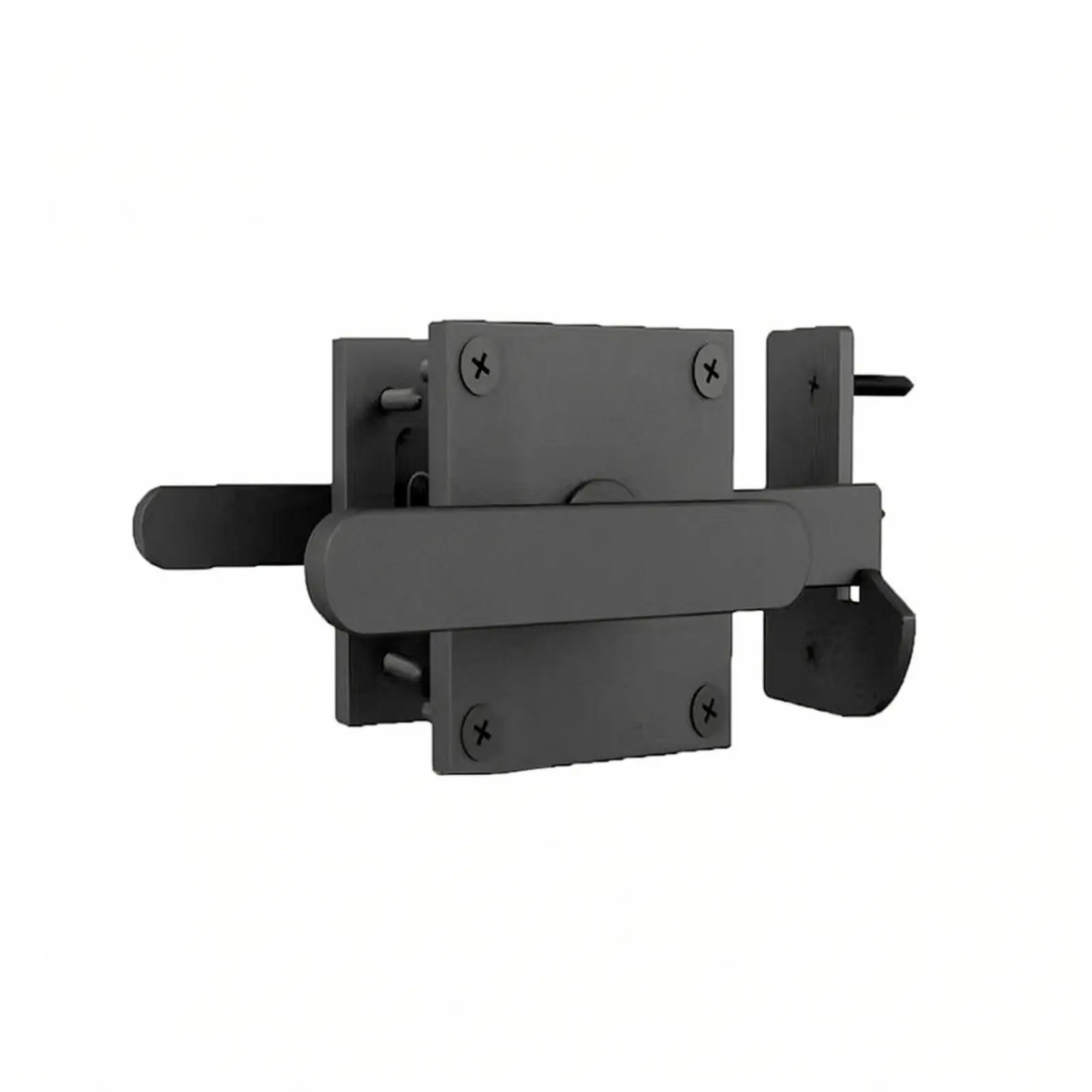Heavy Duty Steel Barn Door Handle with Double Sided Sliding Gate Latch for Interior Exterior Security Lock