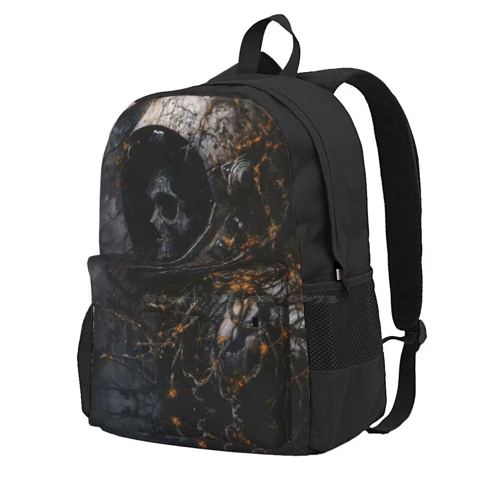 Void Wanderer'S Remains Hot Sale Schoolbag Backpack Fashion Bags Darkart Scifi Skeleton Death Ghost Horrorart Oil Charcoal Weird