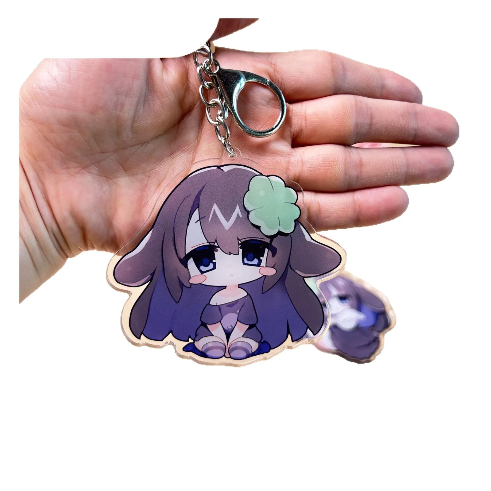 Customized Cartoon Iamge Personalized Acrylic Keychain Custom Picture Optional Sizes Anime Character Pendant Keyring Decoration